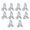 10pcs Car Dashboard Trim Clips Metal Retainer Clip Auto Panel Interior Trim Plate Fixed Clip Buckle Auto Fasteners Car Interior