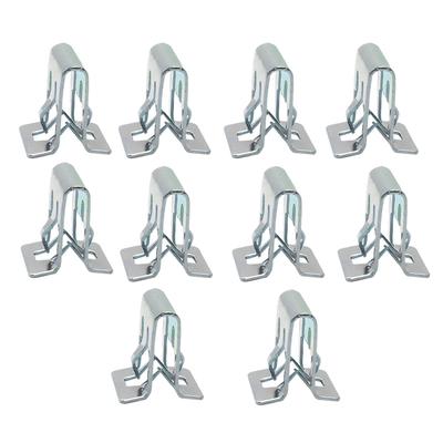 10 piezas Clips de Moldura para Salpicadero de Coche Clip Retenedor Metálico Placa de Moldura Interior de Panel de Coche Hebilla de Clip Fijo Sujetadores de Coche Interior de Coche