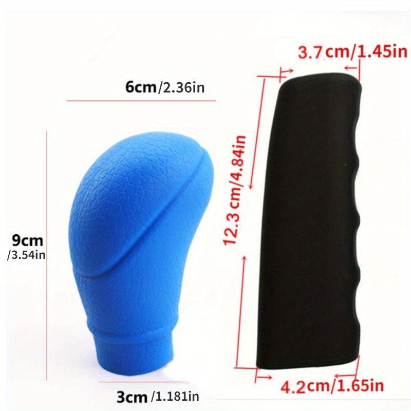 2pcs Car Auto Universal Silicone Shift Gear Knob Covers Handbrake Sleeve Protectors Car Styling Accessory Durable Knob Cover, Gear Shift Knob Cover