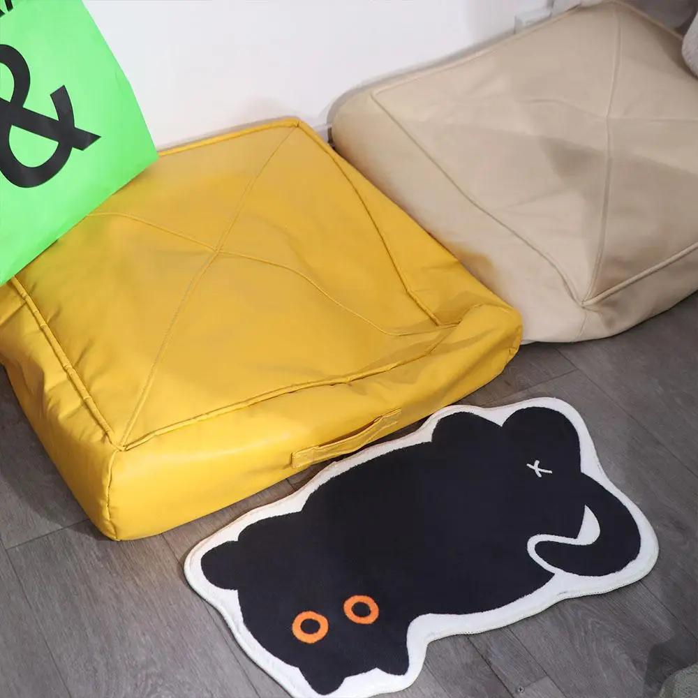 Home Decoration Black Cat Cat Shaped Floor Mat Absorbent Non-Slip Floor Carpet Cute Super Soft Floor Rugs Household