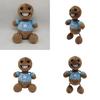 Kick The Buddy Plush Toy Crystal Soft Fur, Brown, 30cm Height, Pp Cotton Filling