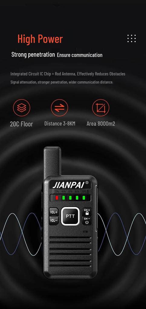 T62 Mini Walkie-Talkie: Compact 10km Range Wireless Handheld Intercom for Kids and Outdoor Use