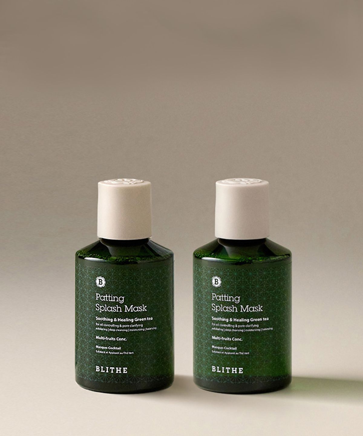 Patting Splash Mask Soothing & Healing Green Tea Double Set