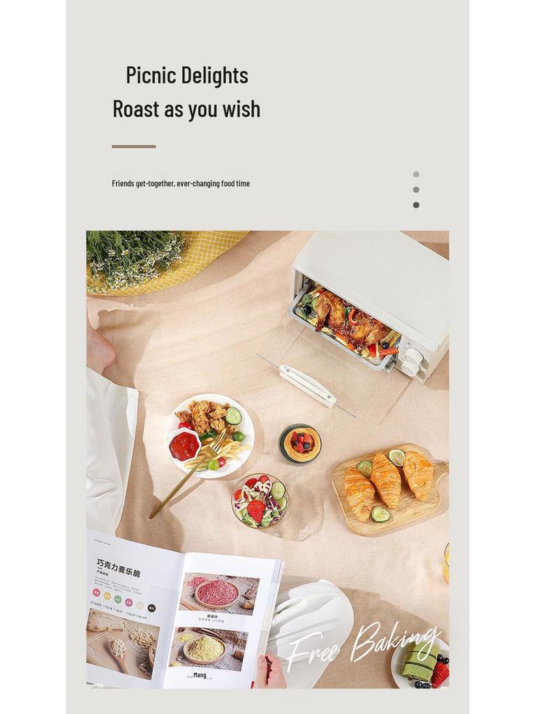 Mini Four Électrique Multifonctionnel 12L pour Usage Domestique