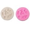 Rabbit Carrot Egg Flower Silicone Mold Fondant Mold Baking DIY Supplies Nonstick