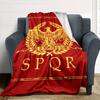 1pc Eagle SPQR Throw Blanket - Soft Flannel, Cozy All-Season Polyester Perfect for Home, Office, Bedroom - Ideal Gift s1188