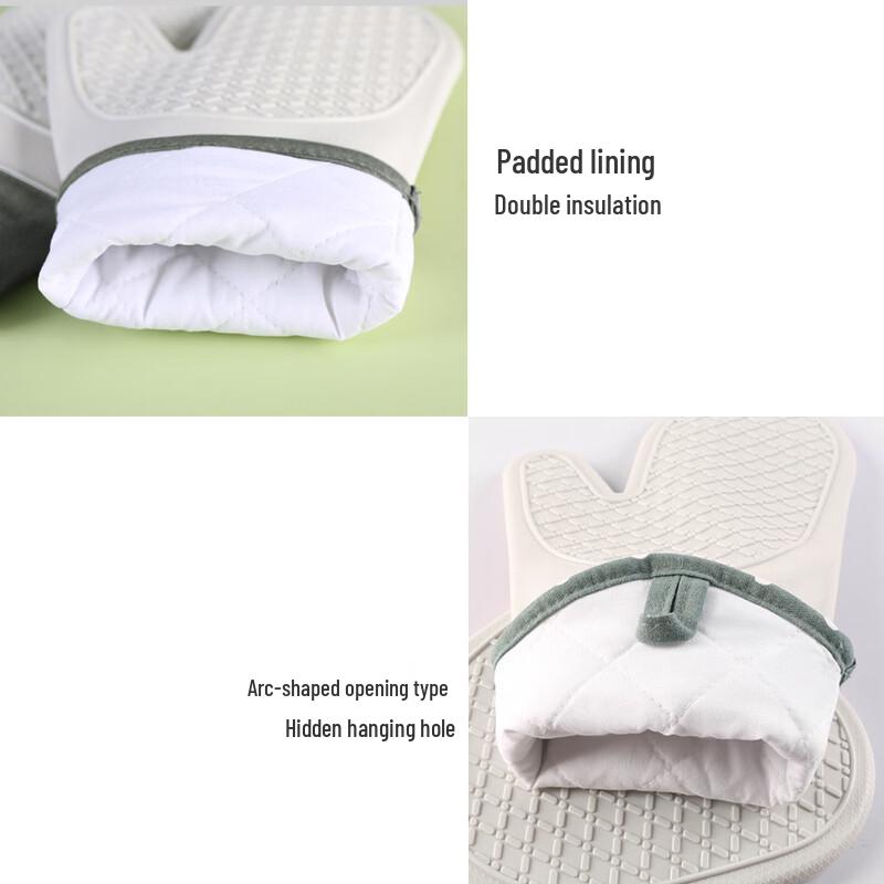 Silicone Cotton Heat Resistant Oven Mitt
