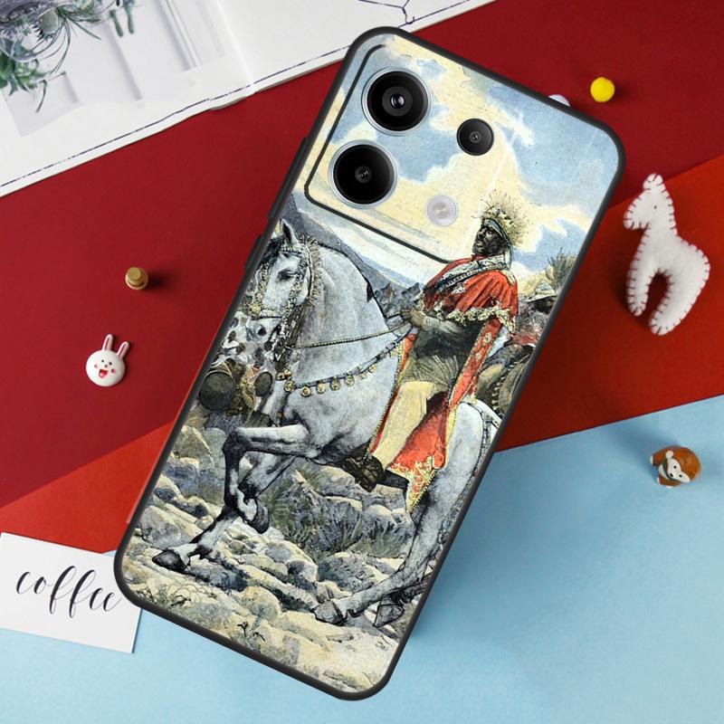 Emperor Menelik II of Ethiopia Case For Xiaomi Redmi Note 13 Pro 14 12 11 10 15 Pro Plus Redmi 10C 12C 13C 14C 15C 15 Cover