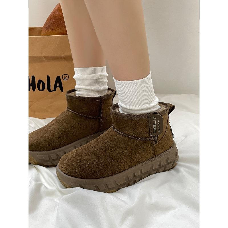 Winter New Thick-soled Velvet Snow Boots Non-slip Warm Cotton Shoes 3419