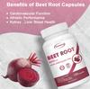 XEMENRY Beetroot Dietary Supplement, Containing Beetroot Extract, for Digestive Health and Daily Energy Support.