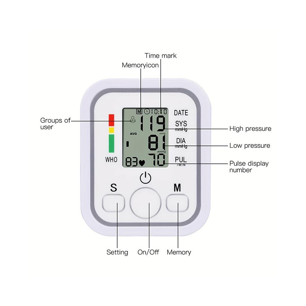 Digital Automatic Blood Pressure Monitor Machine
