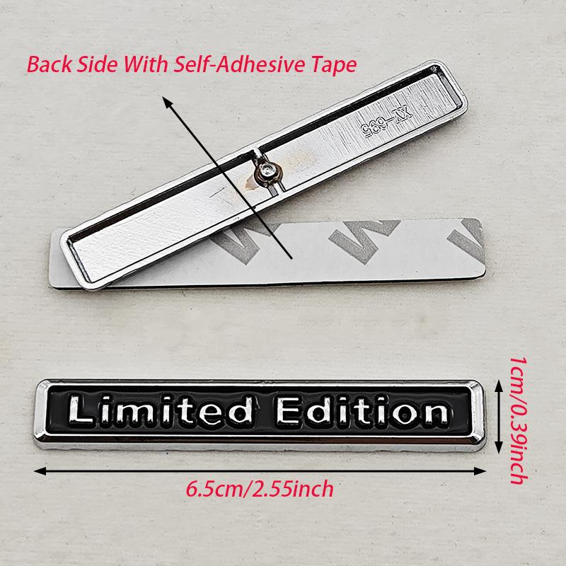 3D Metal Chrome Sticker Car Styling Limited Edition Emblem Badge Motorcycle Decal For Suzuki Honda Kawasaki Toyota YAMAHA