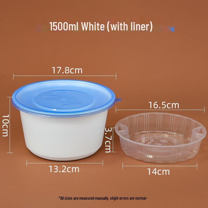 Disposable Round Double-Layer Meal Box