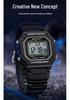 Sanda Multifunktionale Leuchtende Wasserdichte Unisex Quadratische Elektronische Uhr