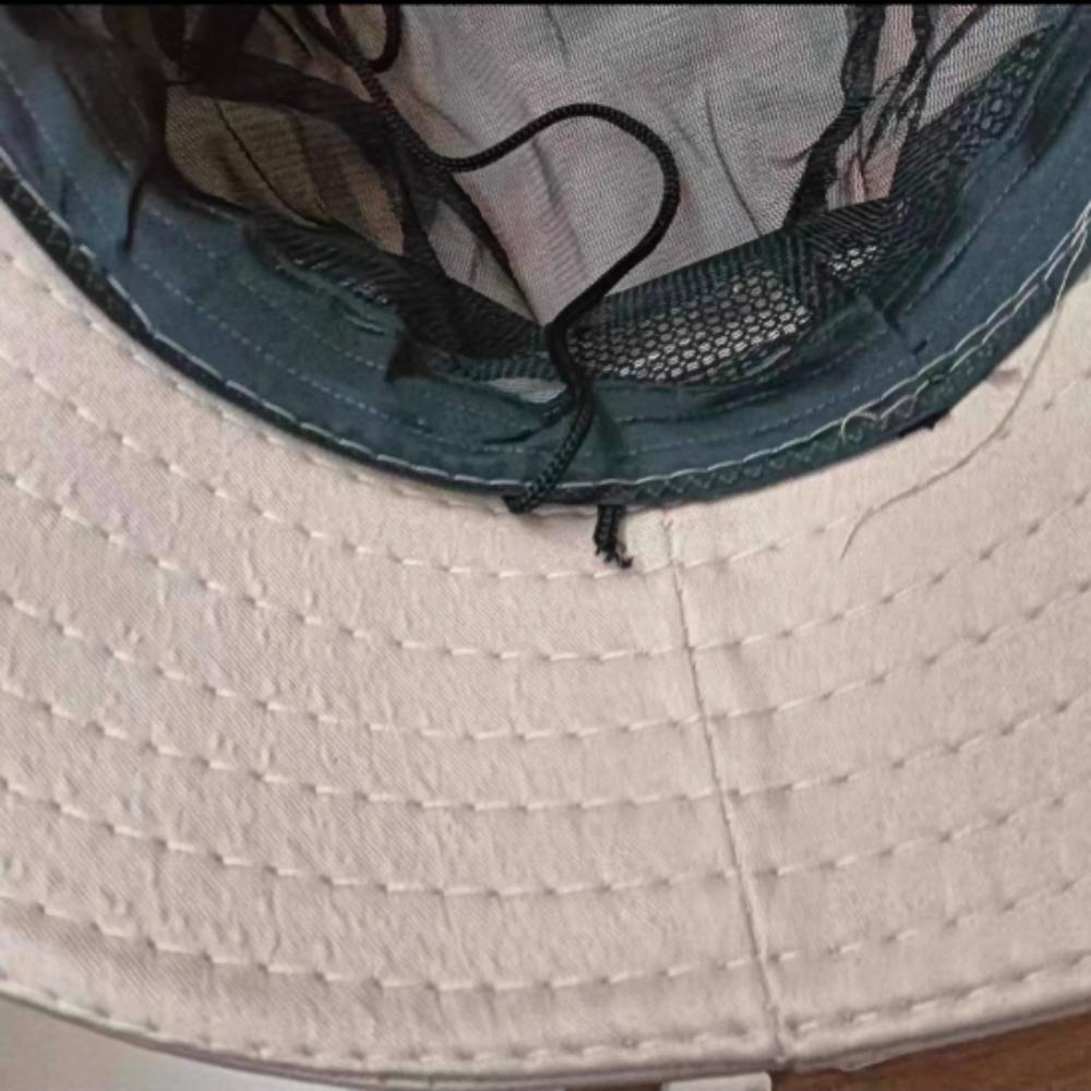 Winddicht Herren Fischerhut Breiter Rand Faltbarer Bucket Hat Anti-UV Angelkappe Frühling Sommer