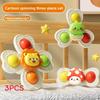 Baby Cartoon Suction Cup Spinner Toy With Rotating Flowers For Infants And Toddlers