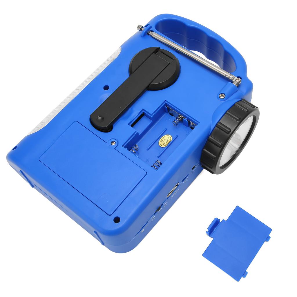 Hand Crank Solar Radio AM FM SW Emergency Radio with LED Flashlight Reading Light MP3 Player for Outdoor Camping