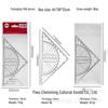 Multifunctional High-Precision Triangle & Protractor Ruler Set for Architectural, Engineering, Surveying, and Teaching.