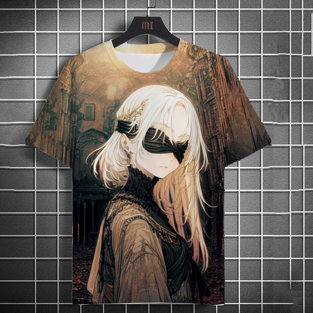 Summer Fashion Anime Girl 3D Print T-Shirts Streetwear Men Casual Oversized O-Neck Short Sleeved Tees Tops Clothing