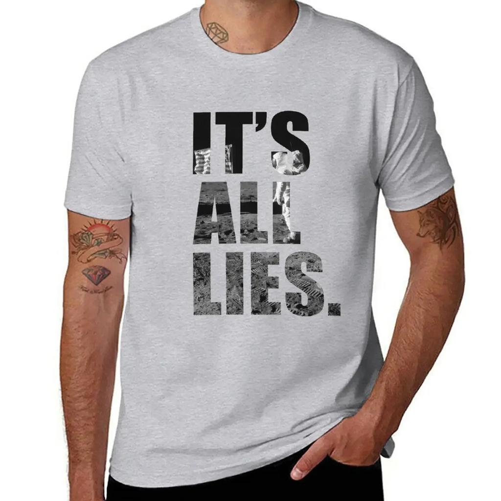 IT'S ALL LIES T-Shirt boys whites customs design your own men t shirt