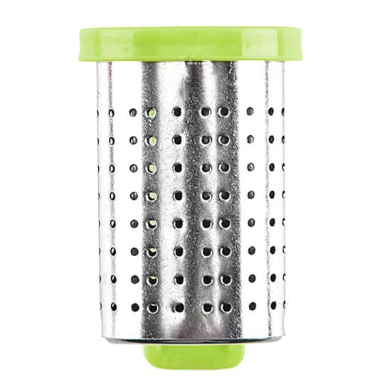 

Portable Stainless Loose Steel Tea Leaves Infuser with Handle Drinkware Filter зелений