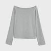 "2024 Early Autumn Women's Unique One-Shoulder T-Shirt: European Design"