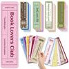 30pcs Rectangular Bookmark Book Lovers Pagination Mark Reading Book Clip  School Office Supplies