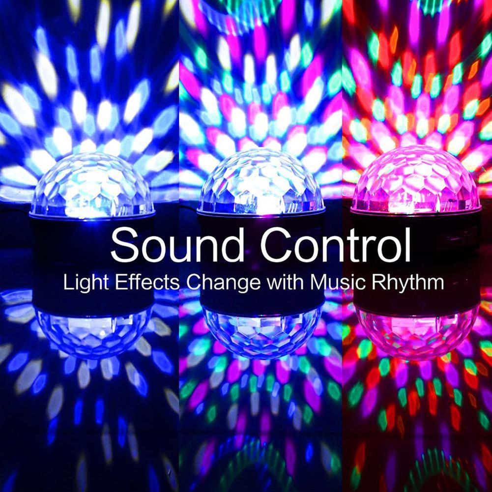 LED Remote Control U Disk Crystal Magic Ball Stage Light