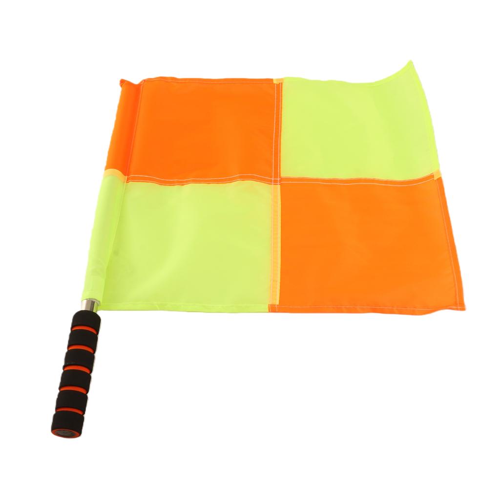 Soccer Flags Referee, 2PCS Referee Linesman Flag with Linesman Flag Match Soccer Football Hockey Training Feree Football Uk Storage Bag for Sports