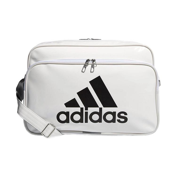Adidas Large Logo Polyurethane Crossbody Shoulder Bag Unisex Bags White CX4037 White