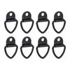 8pcs V Ring Tie Down Anchors Heavy Duty Steel V Ring Bolt On Trailer Anchor for Trailer Cargo Truck