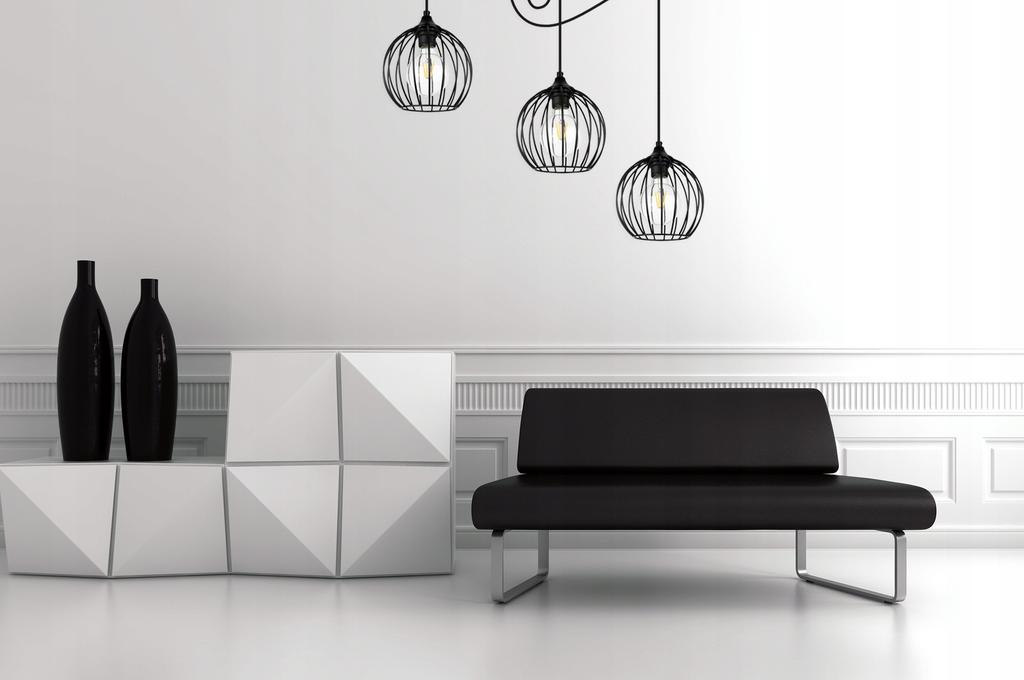 MODERN SPIDER HANGING LAMP, WIRE CEILING