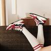 New LINING Moonlight White HI Skateboard Shoes Women's Mid Top White Red AGCU314-4
