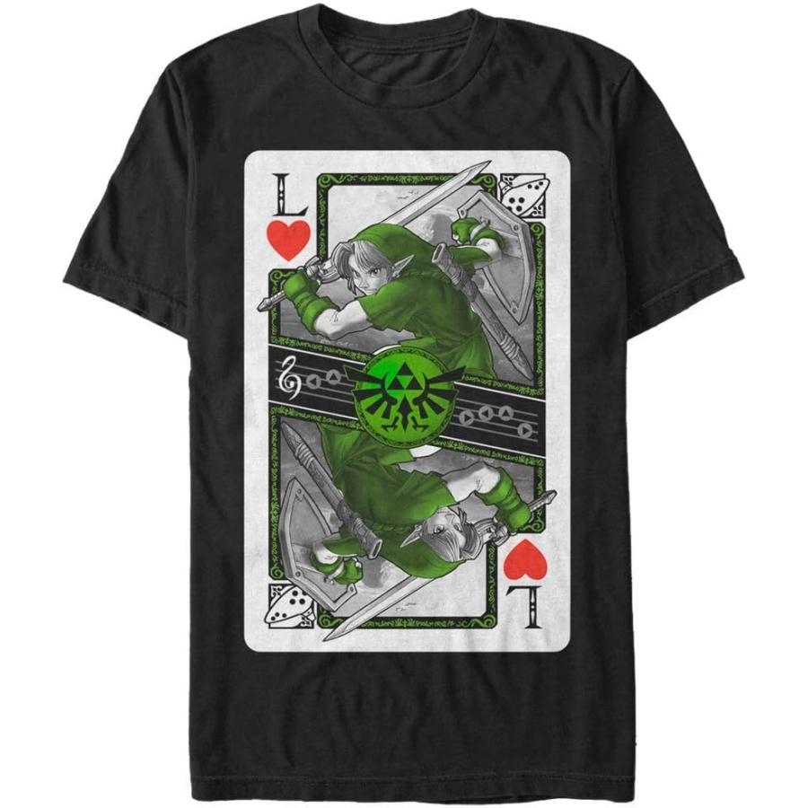 Fifth Sun Men s Nintendo Legend of Zelda Link Playing Card T-Shirt S