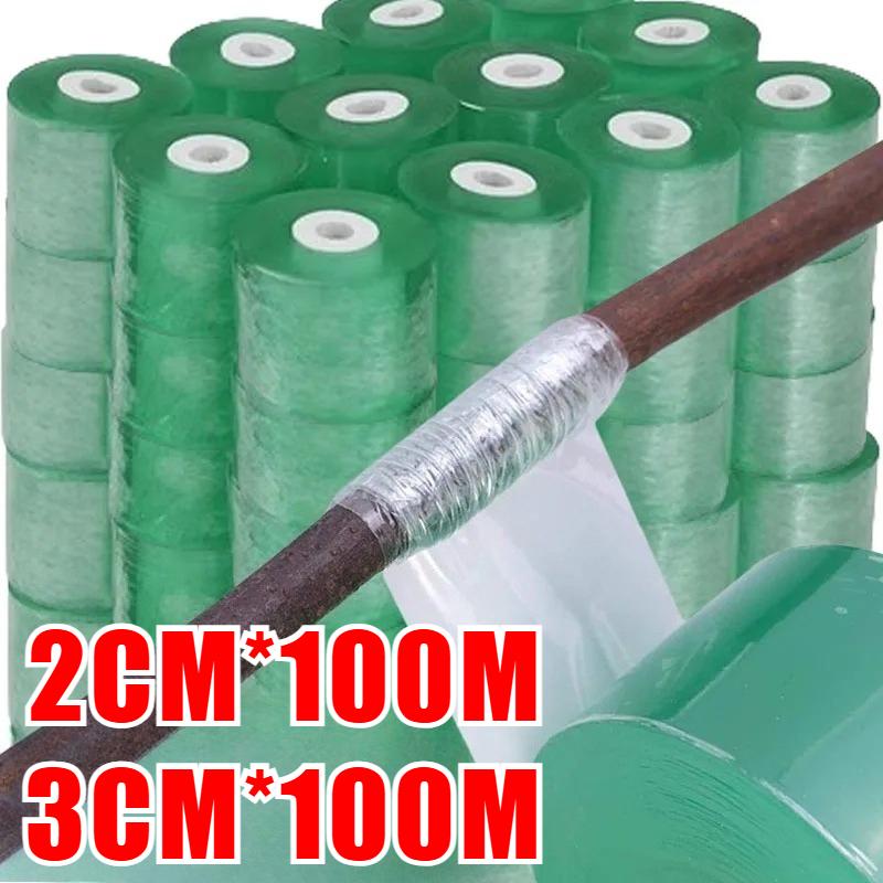 100 PE Pfropfband Folie Dehnbar Selbstklebend Garten Baum Rolle Band Pflanzen Setzlinge Wein Tomate Pfropfzubehör