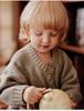 Xika Ti Boys' Wool Knit Cardigan - Stylish Children's Sweater for Autumn/Winter 2025