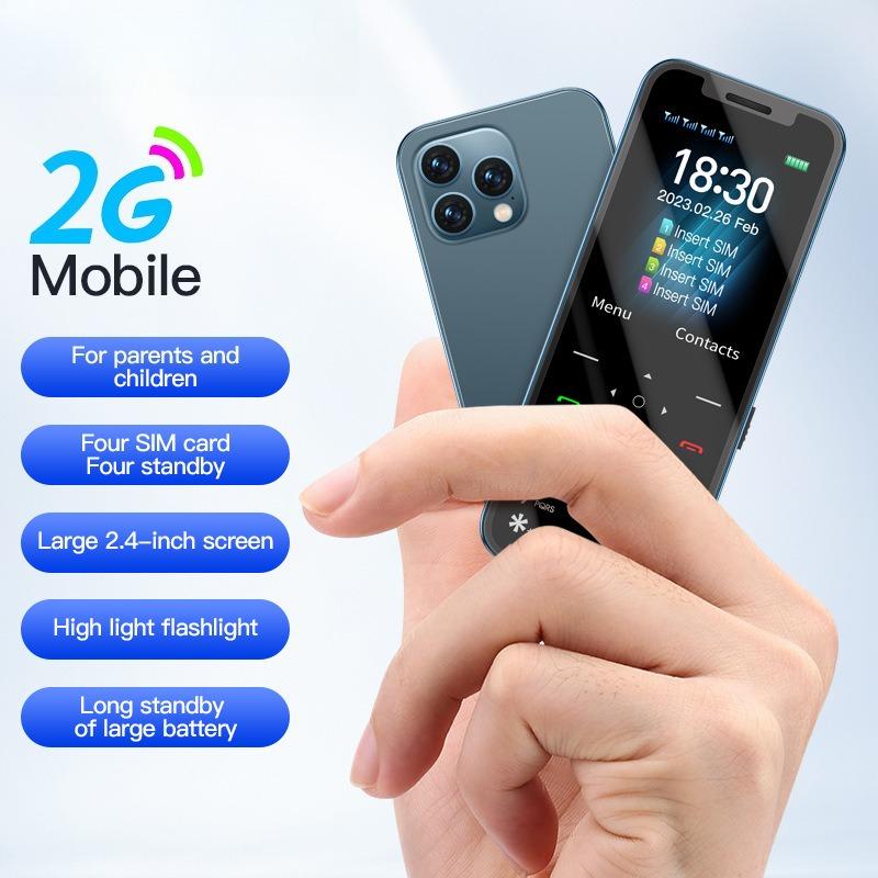 Four Cards and Four Standby Mini Small Mobile Phone Card Pocket Personalized Spare Bluetooth