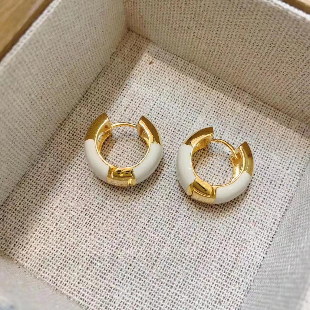 Good Things Come In Pairs, Heroine Jiang Xi, The Same Earrings, Metal Earrings, French Retro Light Luxury Ear Buckles