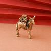 Solid Brass Donkey Small Ornament Animal Equus Asinus Home Desktop Miniature Figurines Decoration Accessories Antique Copper