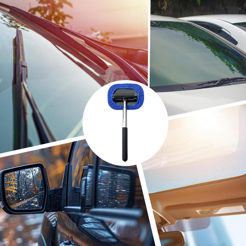 Car Window Squeegee Rearview Mirrors Wiper Car Window Cleaner Retractable Window Squeegee Car Window Wiper Side Mirrors Squeegee