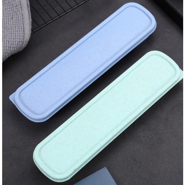 Citi Company Noiseless Lunch Box Cutlery Case, 1 Piece, Blue, Korean Popular Tableware