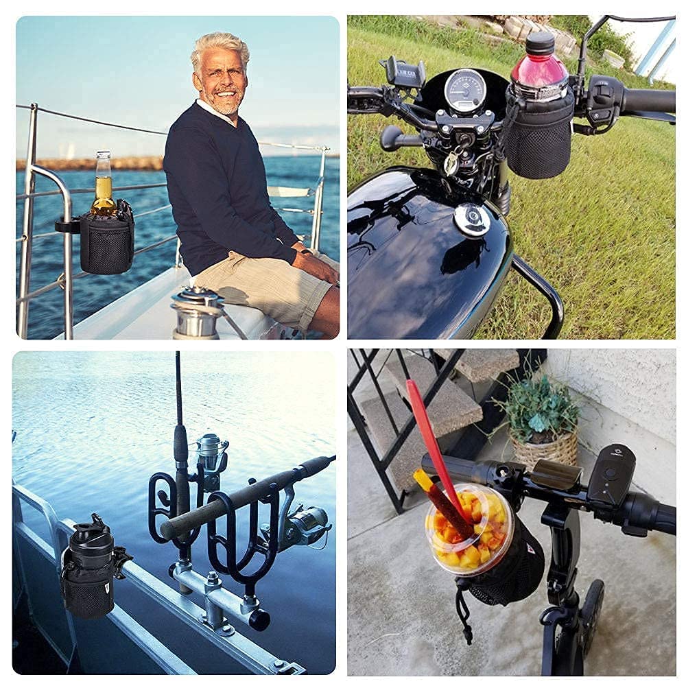 KEMIMOTO Bike Drink Bicycle Drink Bike Water Bottle Bottle Holder with Design and Mesh Suitable for Baby Mamachari Golf and RVs Holder, Holder,