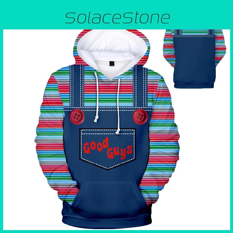 Vibrantly Designed Women Men Good Guys Chucky 3d Print Sweatshirt Hoodies