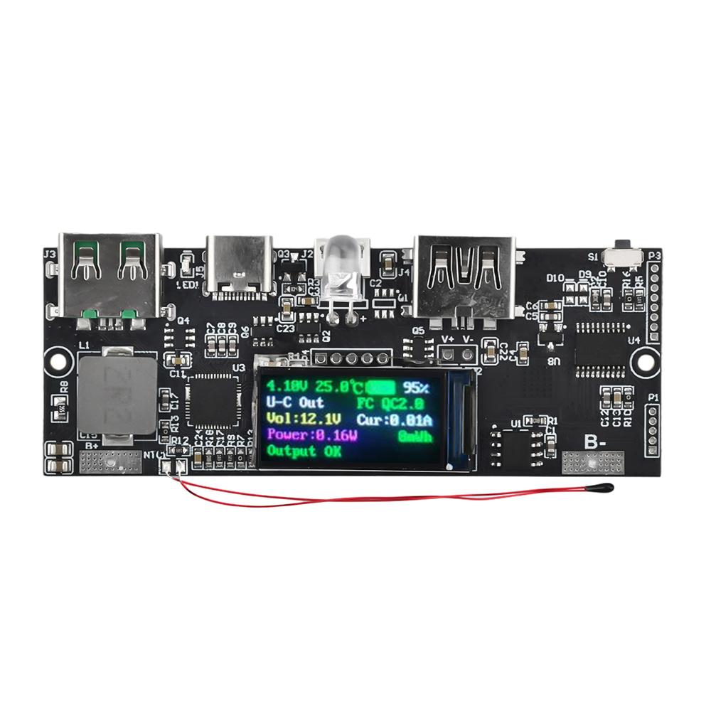 22.5W PD Color Screen Bidirectional Super Fast Charging Mobile Power Module Temperature / Circuit DIY Motherboard 5V 4.5A