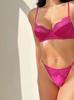 Summer sexy lace underwear bra women's ultra-thin big breasts show small bra set French bra bra bra women