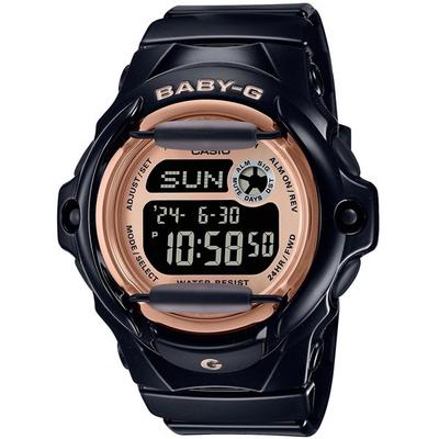 Γυναικείο Στρογγυλό Ρολόι Baby-G BG-169UG-1JF [BABY-G Προστατευτικό Μπροστινής Σειράς BG-169] Μαύρο Ψηφιακό