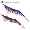 Fishing Lure Set: Luminous Squid Hooks & Wooden Shrimp Bait (3.0#-3.5#)