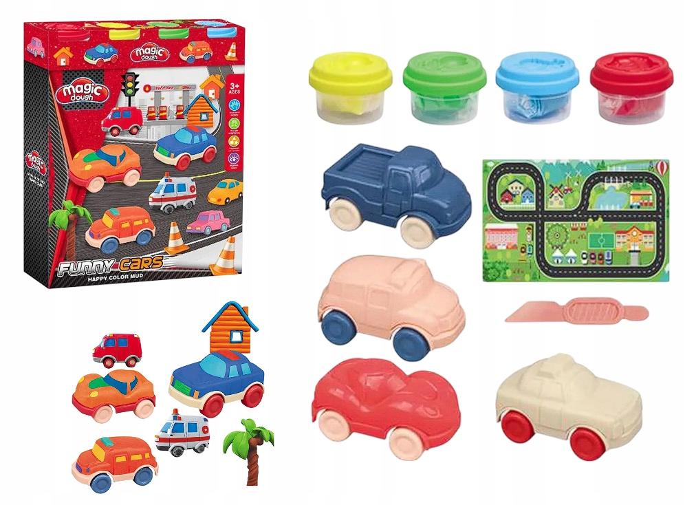 Plasticine Magic Dough Cars Set Creative Fun