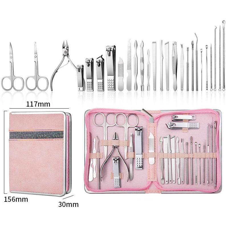 Glamne 12-teiliges Maniküre-Set Mit Koffer – Alles Für Nagel- Und Hautpflege Inkl. Werkzeuge