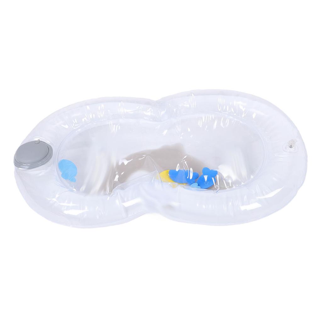 Dog Cat Water Mat Pet Anti Scratch PVC Leakproof Cooling Water Sensory Play Mat L Gray